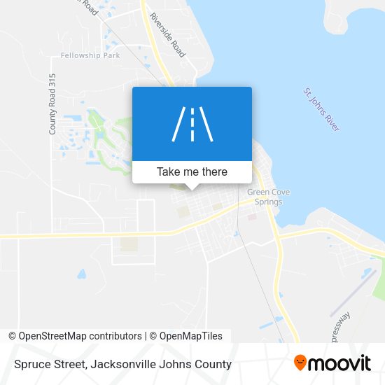 Spruce Street map