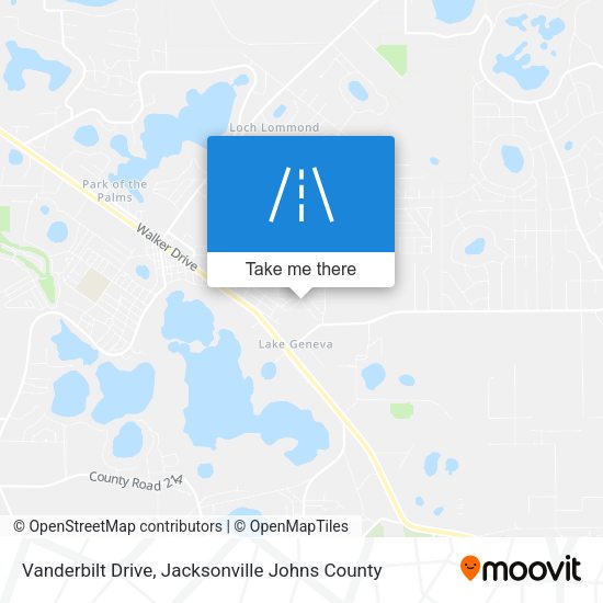 Mapa de Vanderbilt Drive