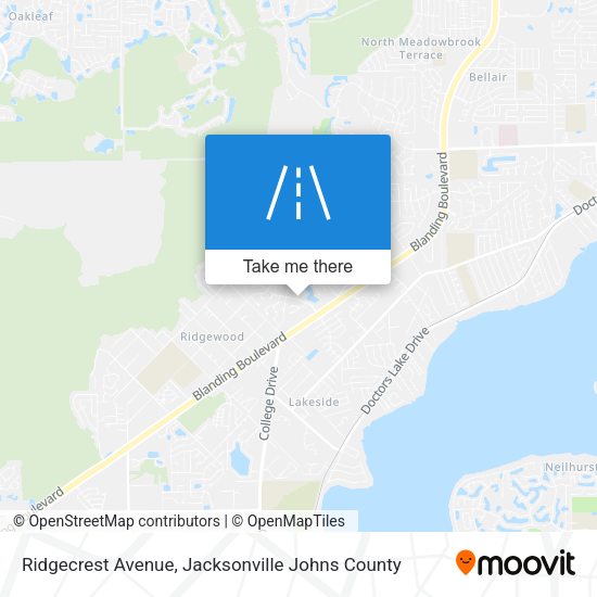 Mapa de Ridgecrest Avenue
