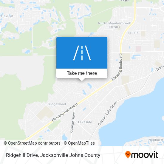 Mapa de Ridgehill Drive