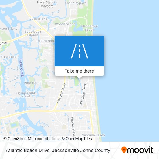 Atlantic Beach Drive map