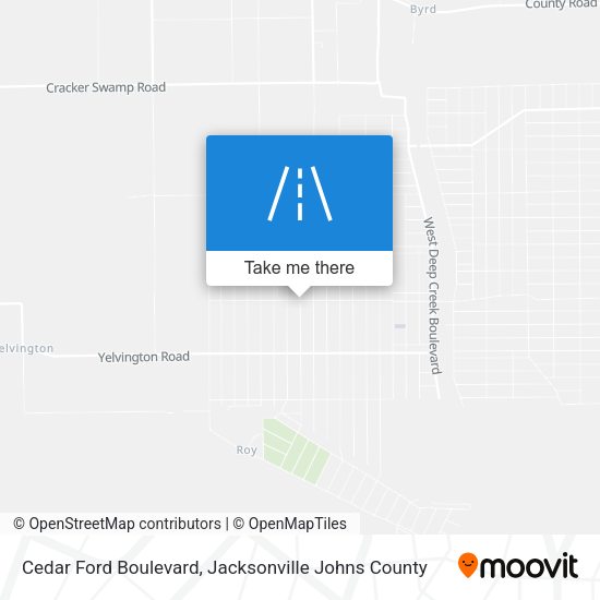 Cedar Ford Boulevard map