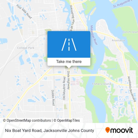 Nix Boat Yard Road map
