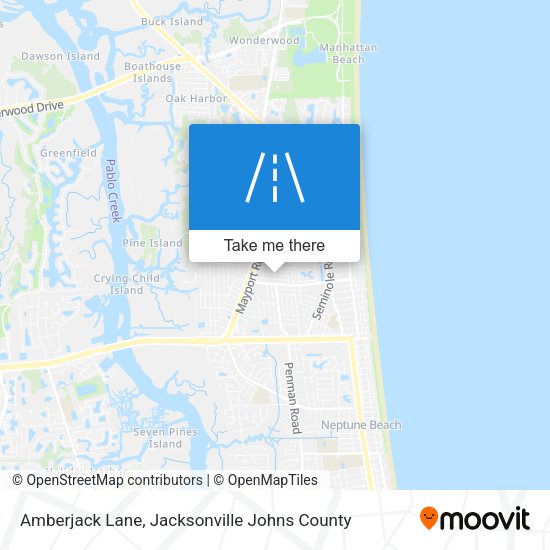 Amberjack Lane map