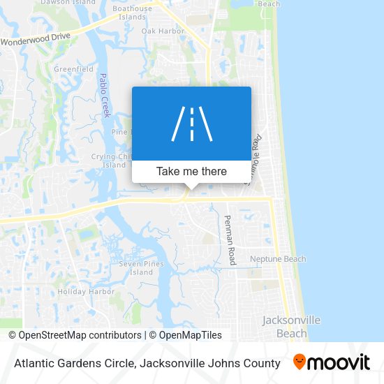 Atlantic Gardens Circle map