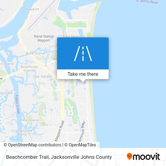Beachcomber Trail map