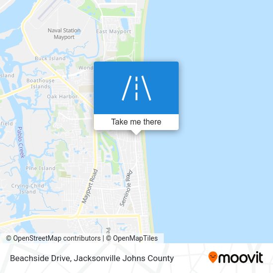 Beachside Drive map