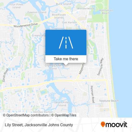 Lily Street map