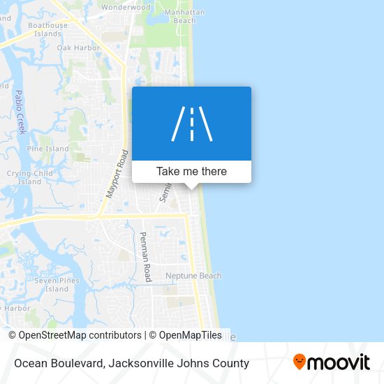 Mapa de Ocean Boulevard