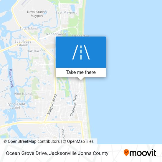 Mapa de Ocean Grove Drive