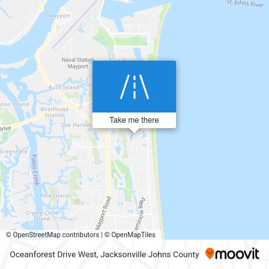 Mapa de Oceanforest Drive West
