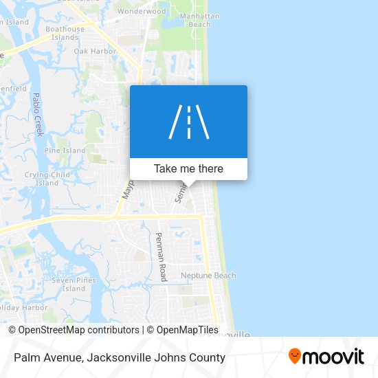 Palm Avenue map