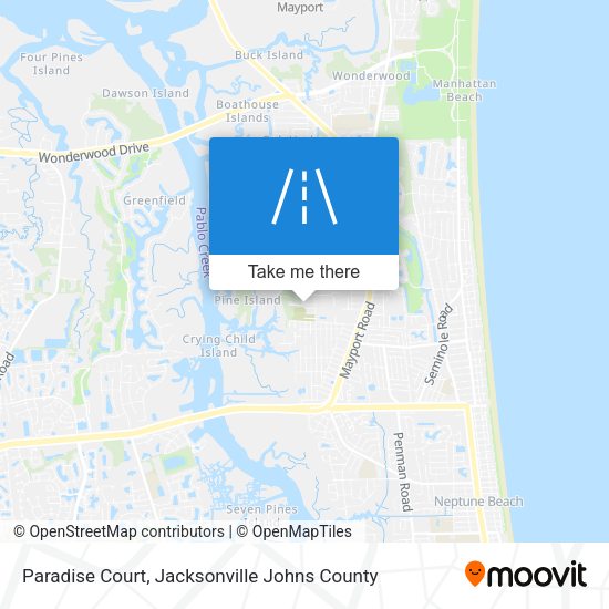 Paradise Court map