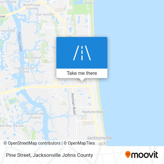 Pine Street map