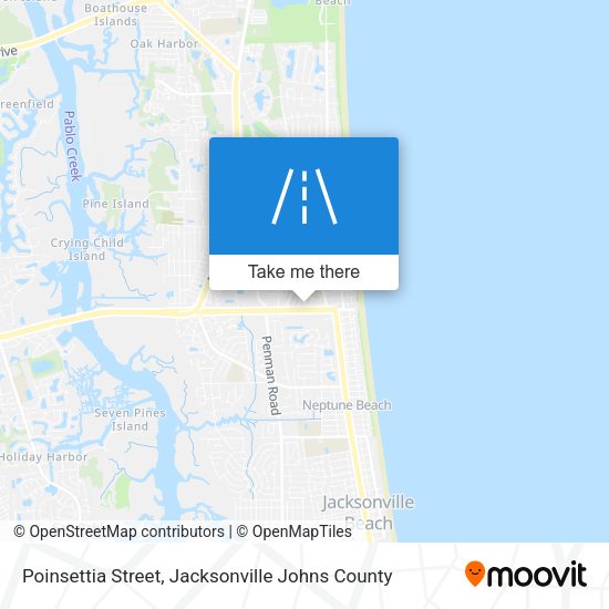 Poinsettia Street map