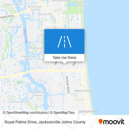 Mapa de Royal Palms Drive