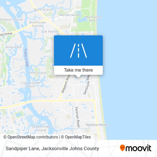 Sandpiper Lane map