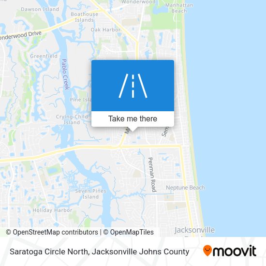 Mapa de Saratoga Circle North