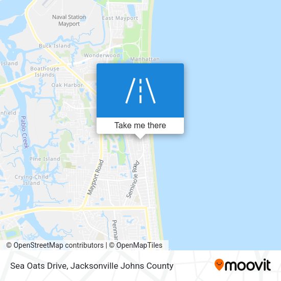 Sea Oats Drive map