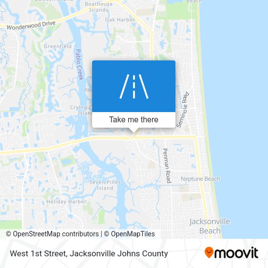 Mapa de West 1st Street