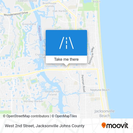 Mapa de West 2nd Street