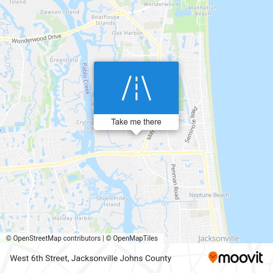 Mapa de West 6th Street