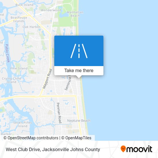 Mapa de West Club Drive