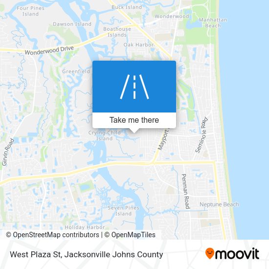 Mapa de West Plaza St