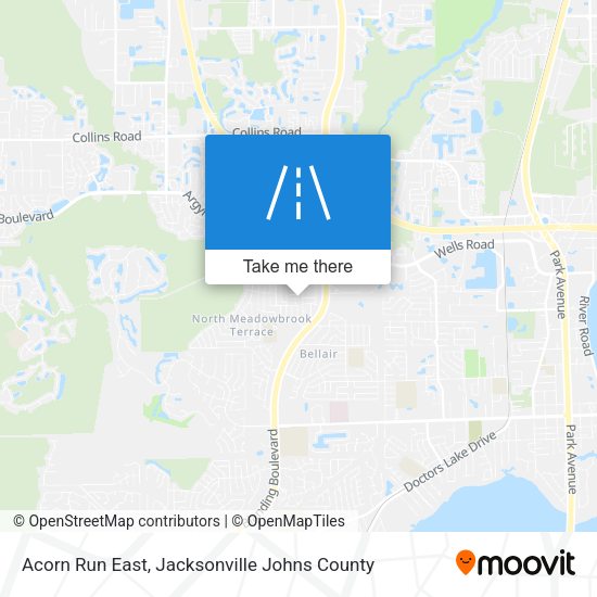 Acorn Run East map