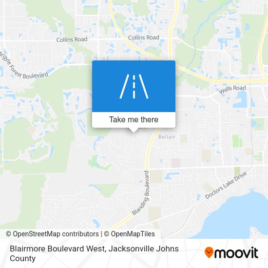 Blairmore Boulevard West map