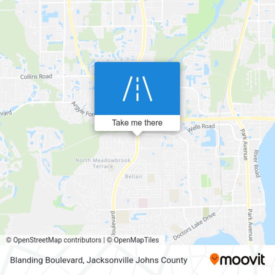 Blanding Boulevard map