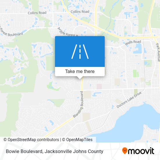 Bowie Boulevard map