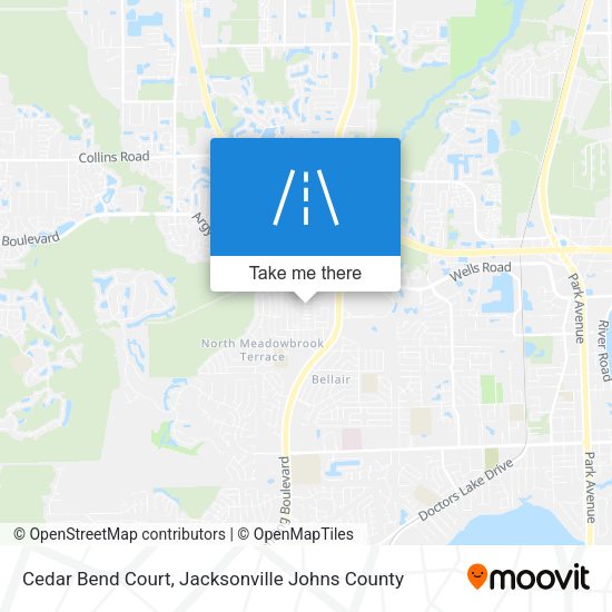 Cedar Bend Court map