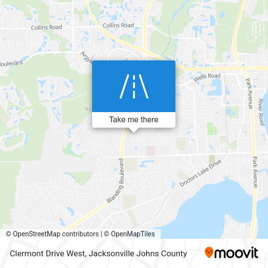 Clermont Drive West map