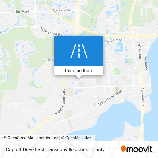 Coppitt Drive East map
