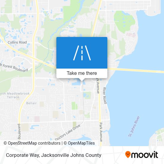 Corporate Way map