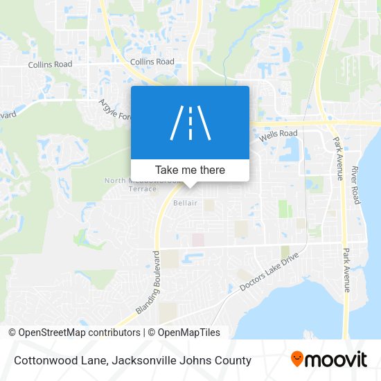 Cottonwood Lane map