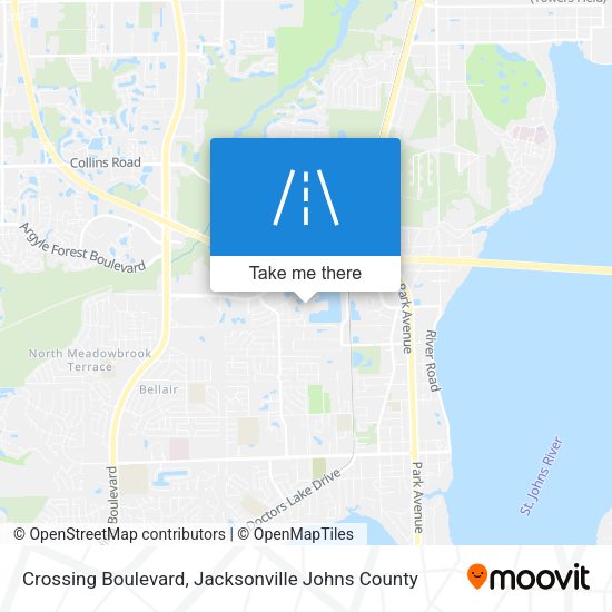 Crossing Boulevard map