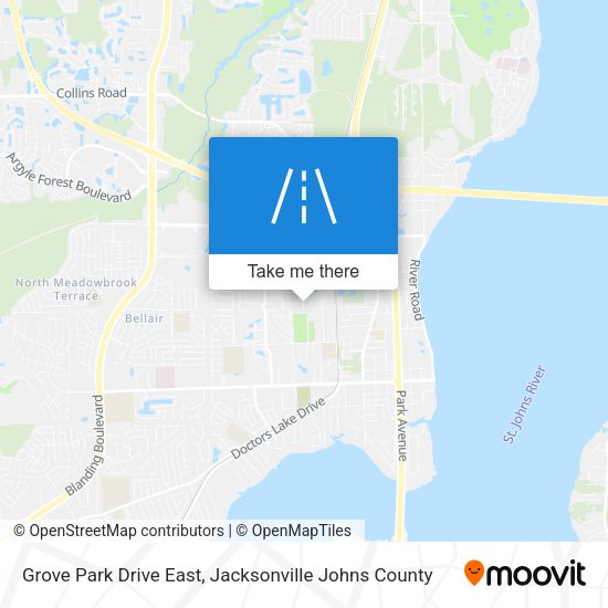 Grove Park Drive East map