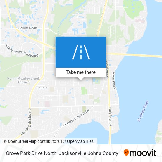 Grove Park Drive North map