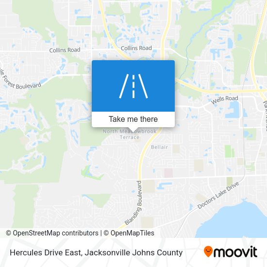 Hercules Drive East map