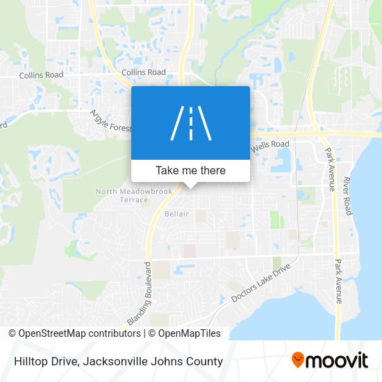 Hilltop Drive map