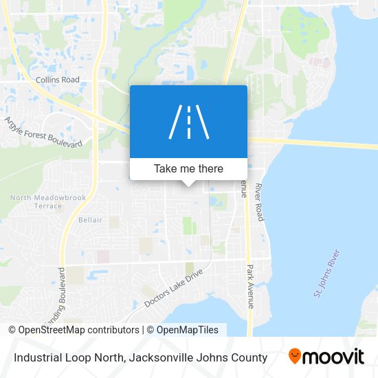 Industrial Loop North map