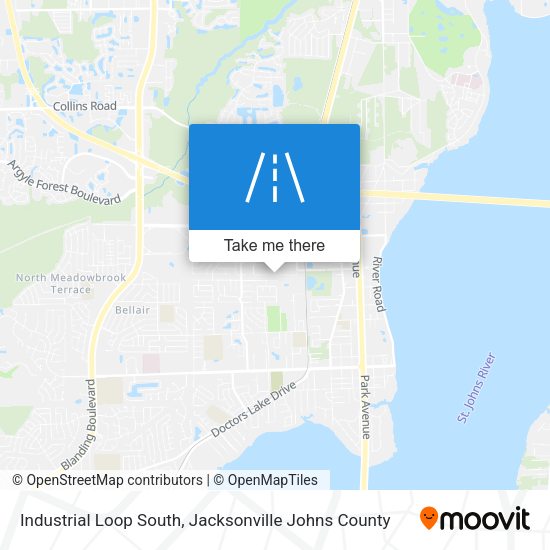 Industrial Loop South map