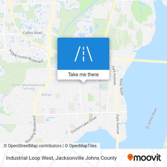 Industrial Loop West map