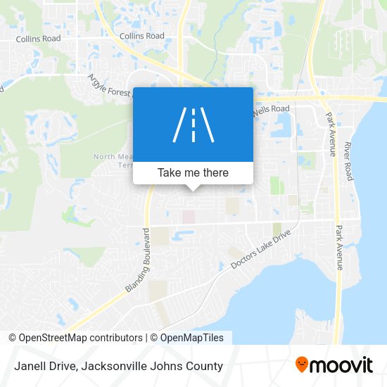 Janell Drive map