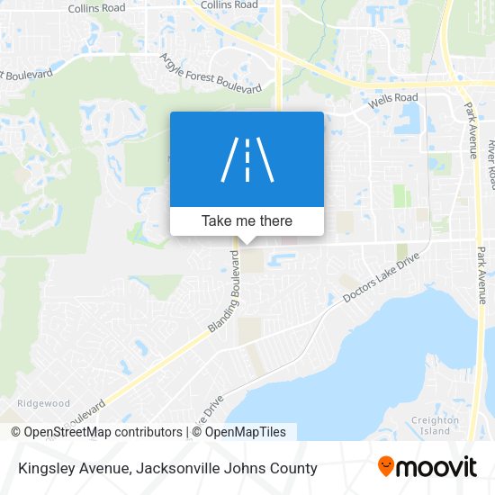 Mapa de Kingsley Avenue