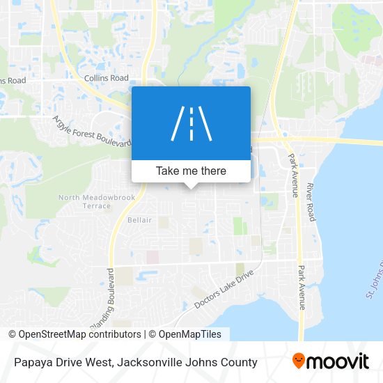 Papaya Drive West map