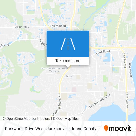 Parkwood Drive West map