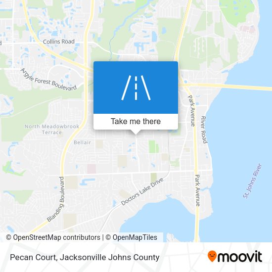 Pecan Court map